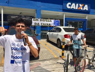 Ato contra fechamento da Caixa de Eldorado - Diadema